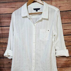Tommy Hilfiger Long Sleeve Button Down Shirt Size L
